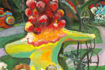 Дети в Музее современного искусства в Стокгольме. Холст, масло. 120х80
